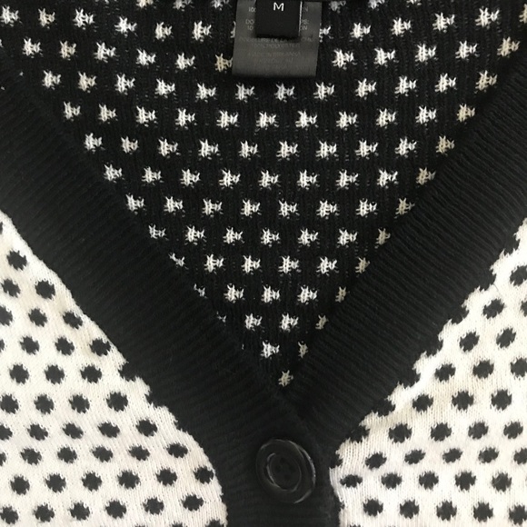 Marc Jacobs black and white polka dot cardigan - Picture 3 of 5